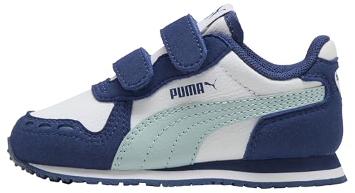 PUMA Unisexe Bébé Cabana Coureur SL 20 V Inf Baskets, White-Fresh Water-Blue Bijou, 7 Royaume-Uni Enfant, PUMA Blanc Süßwasser-blaues Pièce Bijou, 24 EU