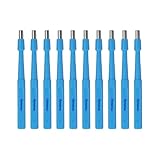 Sterile Disposable Biopsy Punch Curettes, Size 4MM, Biopsy Dermal Punch Curette for Piercing & Lab Use with Protective Handle, 10 Pack