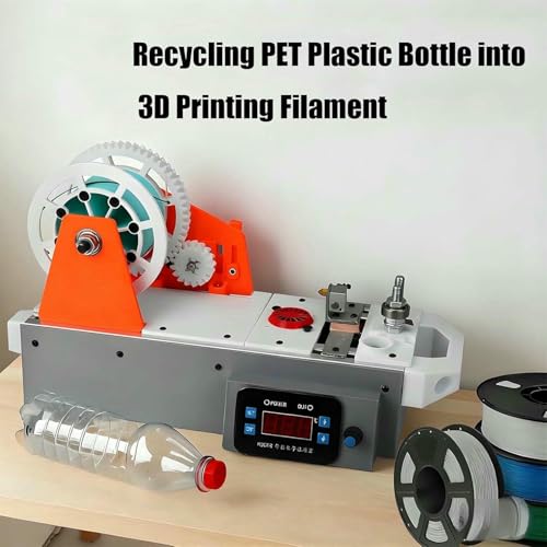 Recicladora de botellas de PET para impresora 3D con control digital 3