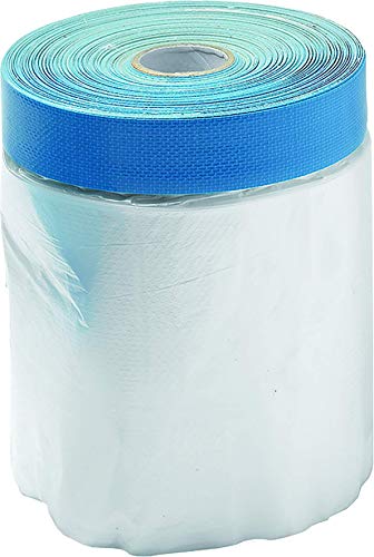 45882, Schuller Eh'klar Maler-Abdeckfolie mit Klebeband | Targa Blue Mask | UV beständig | 110cm x 20m | 1 Rolle