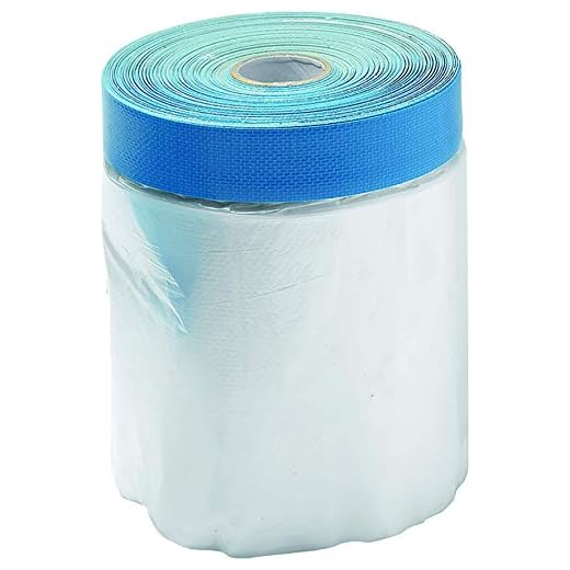 45882, Schuller Eh'klar Maler-Abdeckfolie mit Klebeband | Targa Blue Mask | UV beständig | 110cm x 20m | 1 Rolle