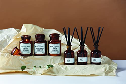 Paddywax Apothecary Soy Wax Scented Candle, 8-Ounce Glass Jar With Lid, Persimmon Chestnut #TOP6