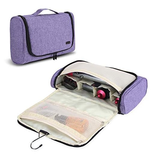 Teamoy Borsa da Viaggio Portatile per Dyson Airwrap Styler e Accessori, Viola