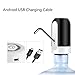 LECIEL Automatic Drinking Water Pump Dispenser for 5 Gallon Bottles - USB Charging, Portable (Black)