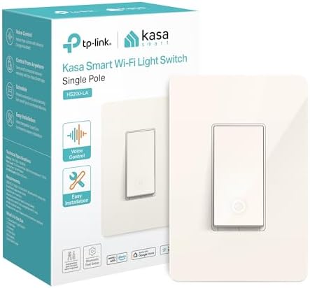 Light Switch HS200-LA, Light Almond, Single