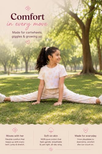 Image of Tweeny Mini Girls Kids Joggers | Tie Dye Joggers set | Track pant set | Pyajama with Crop top Combo Summer wear for Girls