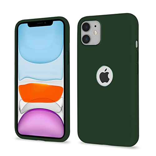 Pikkme Back Cover | Full Camera Protection | Raised Edges | Super Soft Silicone | Bumper Case for iPhone 11 (Green)