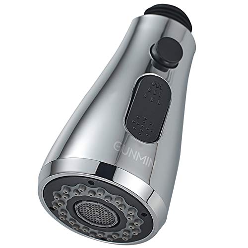 GUNMIN Kitchen Sink Faucet Head Replacement Part Pull Out Spray Head Chrome Finish (D-1001A)