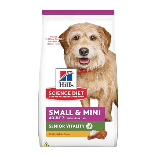 Ração Hill's Science Diet Vitalidade Sênior Pequenos e Mini para Cães Idosos Sabor Frango - 1.5kg