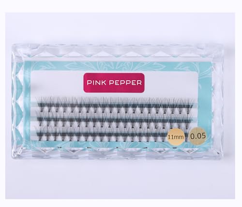 PINK PEPPER セルフ まつげエクステ ホンマに細い 0.05mm ! セルフまつエク 部分用 ツケマ DIY マツエクm 20本束 (11mm)