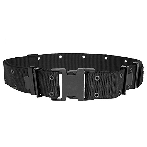 Fratelliditalia Cinturone in Cordura Sgancio Rapido Nero Militare Tattico per Softair Esercito