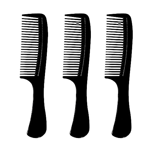 Vakly Large Wide Tooth Paddle Comb For Detangling Wet Or Dry Hair 8.5-Inch Round Handle Styling Combs - Pack Of 3 For Men, Women And Kids - Long, Straight, Wavy, Curly And Coarse Hair thumb #4
