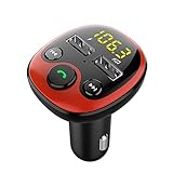 【Llamada manos libres】 Después de conectar el transmisor FM Bluetooth con el teléfono inteligente, puede proporcionarle llamadas sin obstáculos a través de la tecnología de cancelación de eco CVC y supresión de ruido. Simplemente presione el botón FM "Teléfono" para contestar / colgar / rechazar / remarcar llamadas, puede cambiar sin problemas entre llamadas entrantes y música. Haga que conducir sea más fácil y seguro.