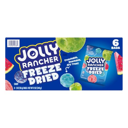 JOLLY RANCHER Freeze Dried Original Flavors Candy, 2 oz., 6 pk.