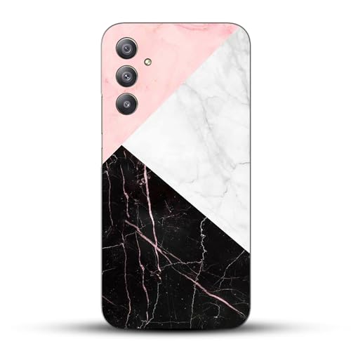 Image of COLORflow Back Cover Compatible with Samsung Galaxy A34 5G | Beautiful Black White Pink Marble | Designer Printed Hard CASE Bumper Back Cover Compatible with Samsung A34 5G