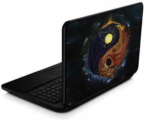 Skinit Decal Laptop Skin Compatible with 15.6 in 15-d038dx - Originally Designed Yin Yang Dragon Design