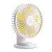 XINGDONG Ręczny wentylator, wentylator USB, wentylator dłoni, zacisk stołowy Dwukierocelowy Trzy blokowa prędkość wiatru Regulowana głowica/biały trwały