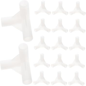 30pcs Tent Frame Connectors Durable PVC Pipe Three Way Fittings for Easy Replacement Outdoor Canopies Tents and Gazebos for Camping and Events