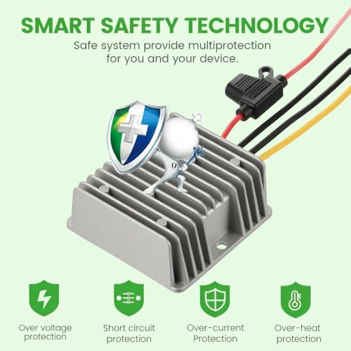 Image of DC 16V-72V to 12V 10A 120W DC-DC Step Down Converter Buck Voltage Regulator Power Transformer Reducer for Golf Cart E-Bike RV Forklift