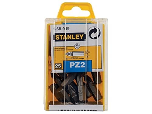 STANLEY 168949B 25 embouts Pozidriv No. 2 25 mm
