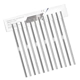 Annhua Teeth Sanding Strip 4 Mm Med Grit Dental Sanding Strips with Uniform Particle, Reusable Stainless Steel Dental Abrasive Strips for Dentists Braces Polishing - One Side|12 Pcs