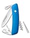 SWIZA Swiss Pocket Knife D03, blue anti-slip-grips, 6 Features