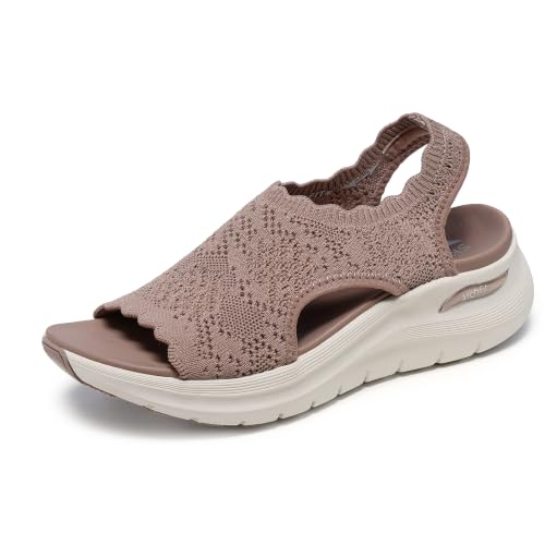 Image of Skechers Women's Arch Fit 2.0 - Flawless Choice | Arch Fit 2.0 Sandal, Yoga Foam Cushioned Footbed, Machine Washable, Stretch Fit, APMA Seal of Acceptance