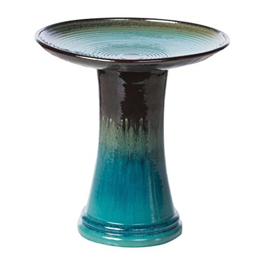 Alfresco Home 34-12020 Atlantis Bird Bath, Navy