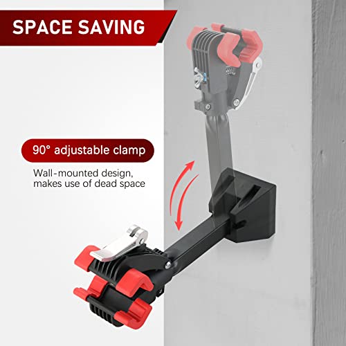 Atpeam Wall Mounted Bike Repair Stand Foldable Heavy Duty Bicycle Maintenance Rack Workstand Bike Clamp Repair Stand Bike Workstand Hanger Bicycle Maintenance Stand For Variety Of Bikes #TOP2