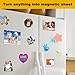 KikoSkool Magnetic Adhesive Sheets, 4x6 inch,12 Pack, Flexible Magnet with Self Adhesive Backing for Crafts and Pictures.(4x6 Inch)