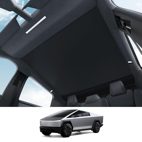 BASENOR 2026 2025 2024 Tesla Cybertruck Sunshade Roof [Nano Ice Crystal Cooling] Glass Roof Sun...