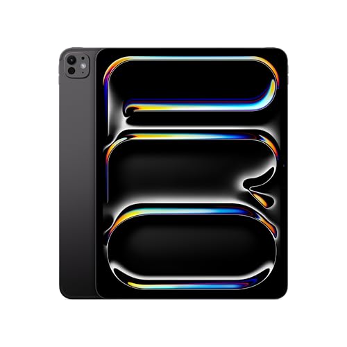 Image of Apple iPad Pro [13″] (M5): Ultra Retina XDR Display, [256GB], 12MP Front Camera / 12MP Back Camera, Wi-Fi 7 with Apple N1 + 5G Cellular, Face ID, All-Day Battery Life - Space Black