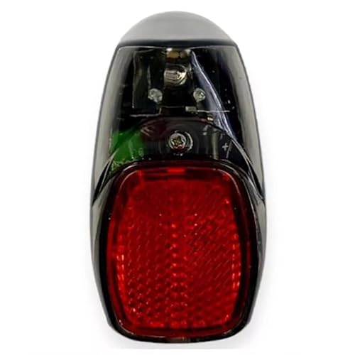 TDR Bike Fender Light Rear Mudguard Taillight Bicycle Taillight Red Plastic LED Light Saddle Mount Seat Post Mount Rear Warning Bracket Screws Nuts Kit