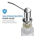 Built in Sink Soap Dispenser or Lotion Dispenser for Kitchen Sink Brushed Nickel Kitchen Sink Soap Dispenser Bar Sink Soap Dispenser with 17OZ Bottle