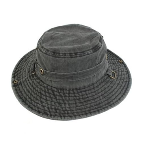 Chapeau seau coton lavé pliable pour éviter les coups de soleil en voyage