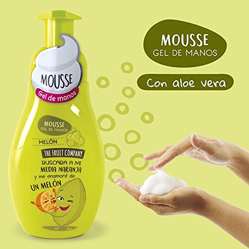 The Fruit Company 26300021 - Jabón de Manos Espuma Mousse, Melón, 250 ml, 4 ud. - Imagen 3