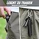 FLISSA Klappmesser, EDC Taschenmesser mit G10 Griff, 14C28N Edelstahlklinge, CNC-geschliffen, Gürtelclip, Ideal für Camping, Outdoor & Alltag