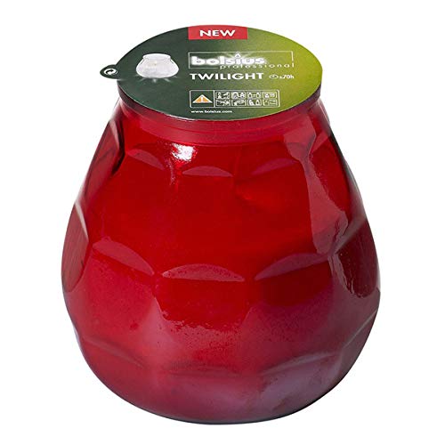 Twilight Glass Candle Red - Pack of 12