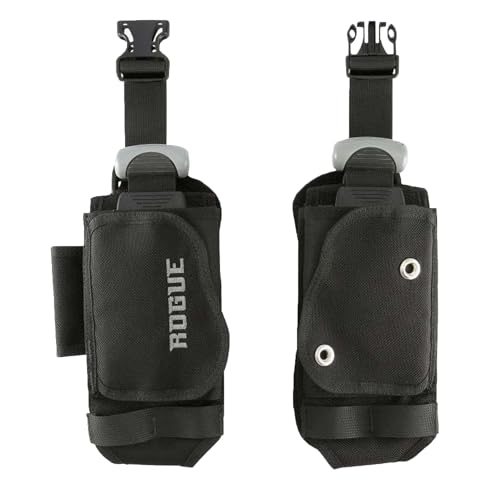 Aqualung Rogue Waistband with 10lb SureLock Weight Pockets BCD Accessory - Adjustable Waist Strap w/Squeeze-Style Side-Release Buckle & Hook & Loop Closure Pockets, Small