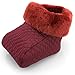 Produktbild Fußwärmer Fußsack mit Merino Lammfell Farbkombi bordeaux-bordeaux