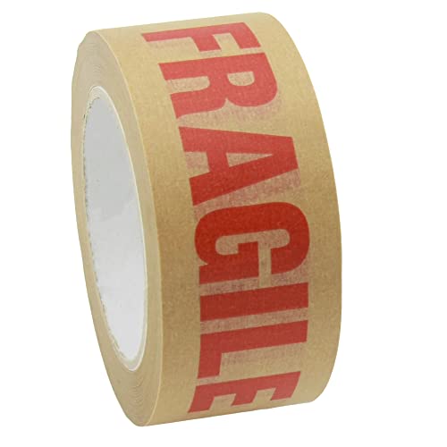 Kraft Paper Packaging Tape, Fragile Printed, Pack of 1