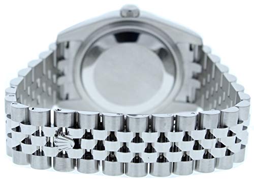 Rolex Mens Datejust 116200 Jubilee Band Custom Black Diamond Dial & Diamond Bezel (Certified Preowned)4