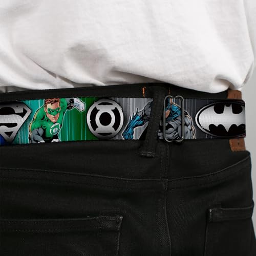 Cinturón Buckle-Down varones multi textil ajustable para pantalones vaqueros juveniles 4