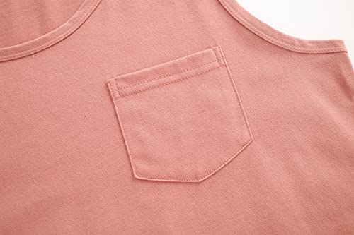 Vopmocld Big Girl's Tank Top and Shorts Cotton Pajama Set Teens Cute Heart Shape Sleepwear Kids Clothes PJS4