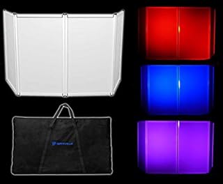 Rockville RFAAW DJ Event Facade Light Weight Metal Frame Booth+Travel Bag+Scrim,White