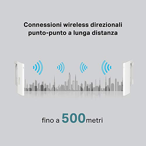 TP-Link-CPE210-CPE-de-Exterior-de-9dBi-en-24GHz-a-300Mbps-5km-Punto-a-Punto-Transmision-Inalambrica-PoE-de-Suministro-Electrico-y-PoE-Adaptador-Incluido