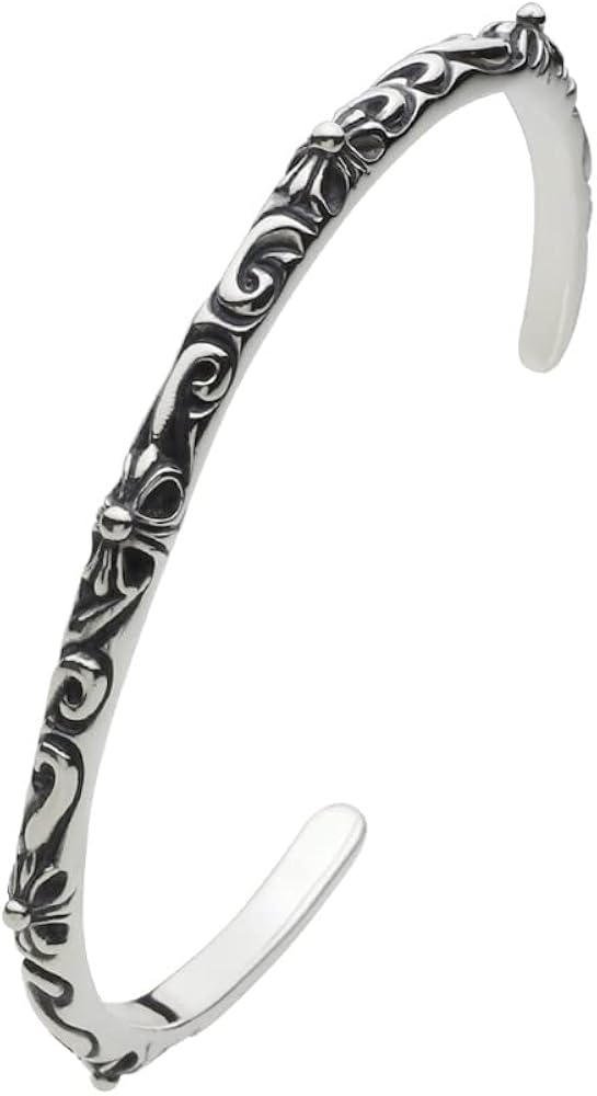 Amazon | [フィグマート] ハード スクロール クロス スリム バングル