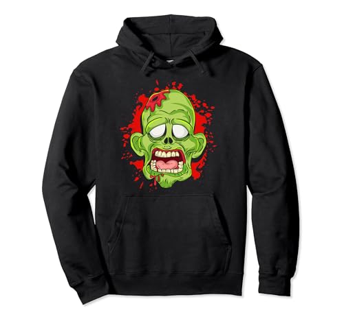 Zombie Face Brain Blood Kids Boys Girls Halloween Zombies Sudadera con Capucha