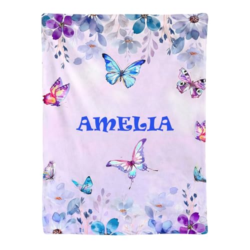 Image of Diyrap Personalized Baby Blankets for Girls,Customized Baby Blankets for Girls Custom Baby Blanket with Name,Personalized Baby Gifts,Best Gift for Baby,Newborn