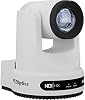 Cámara PTZ PTZOptics Move 4K SDI/HDMI/USB/IP con zoom óptico de 20x (blanco) (PT20X-4K-WH-G3) + soporte de pared universal (blanco) + kit de limpieza de lentes + cable HDMI + cable Ethernet + bridas de colores 4